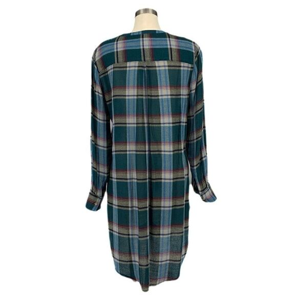 ANTHROPOLOGIE Akemi + Kin Lucie Plaid Tunic Shirt - Picture 3 of 9